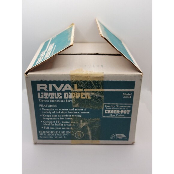 Rival Little Dipper Mini Crock Pot Southwest Style Model 3204 NOS - NEW OPEN BOX - Picture 4 of 16